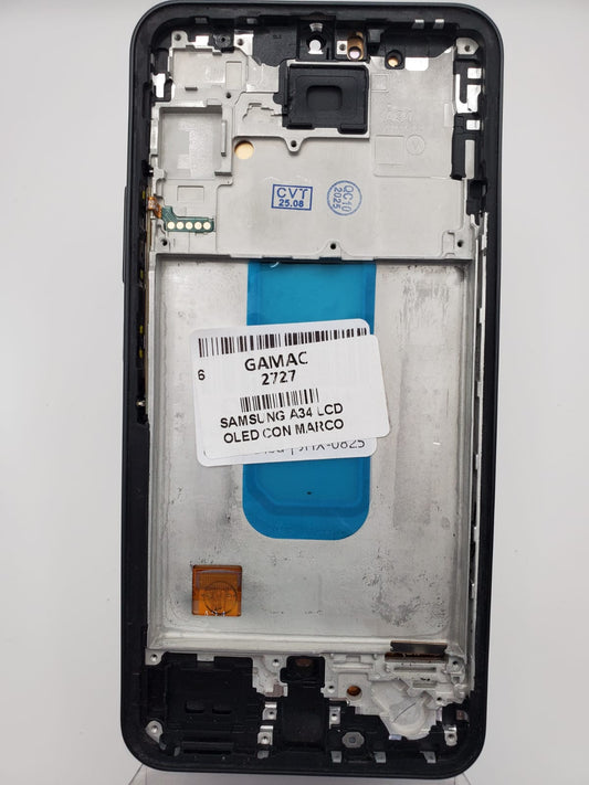 SAMSUNG A34 LCD OLED CON MARCO