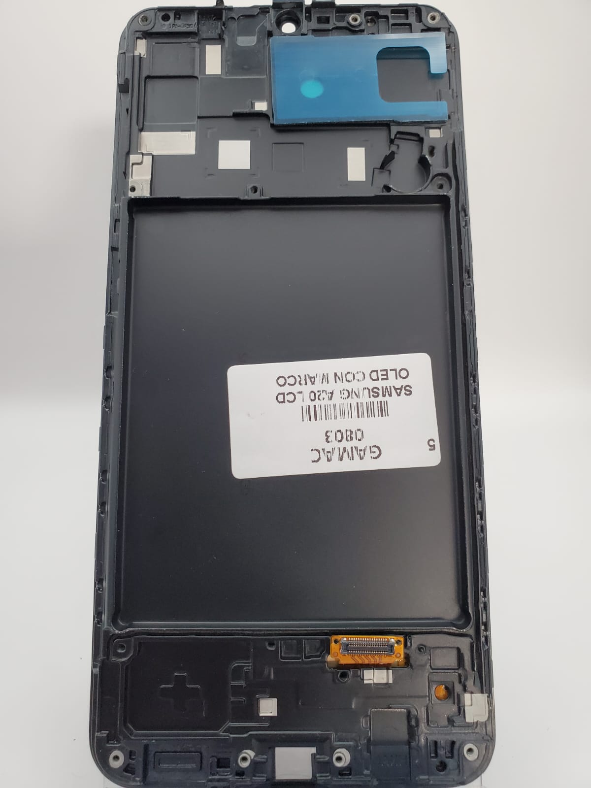 SAMSUNG A20 LCD OLED CON MARCO
