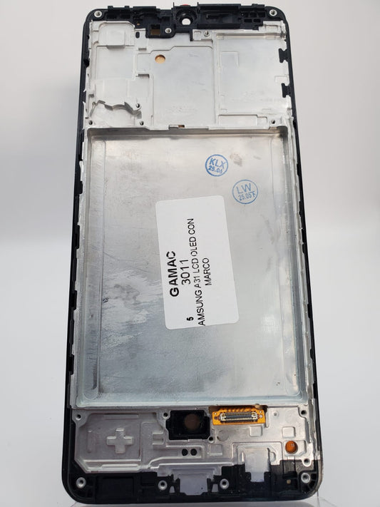 SAMSUNG A31 LCD OLED CON MARCO